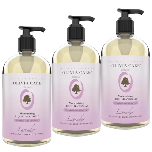 Vista 14 de Olivia Care Jabón líquido para manos, paquete de 4 Infundido con aceite de oliva - 1 de cada uno