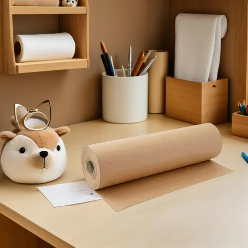Vista 8 de EXCEART 1 rollo de papel de ramo de flores marrones Papel de embalaje de papel marrón Envoltura de piso Papel para manualidades Papel de embalaje