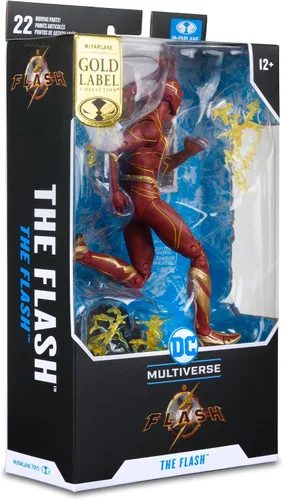 Vista 9 de McFarlane Toys The Flash Speed Force Variant (The Flash Movie) 7 Figuras Store Etiqueta de oro exclusiva