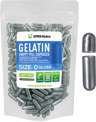 Vista 20 de XPRS Nutra Size 0 Empty Capsules - 100 Count Empty Gelatin Capsules - Pills DIY Capsule Filling - Pure Bovine Pill Gel Caps for Do-It-Yourself