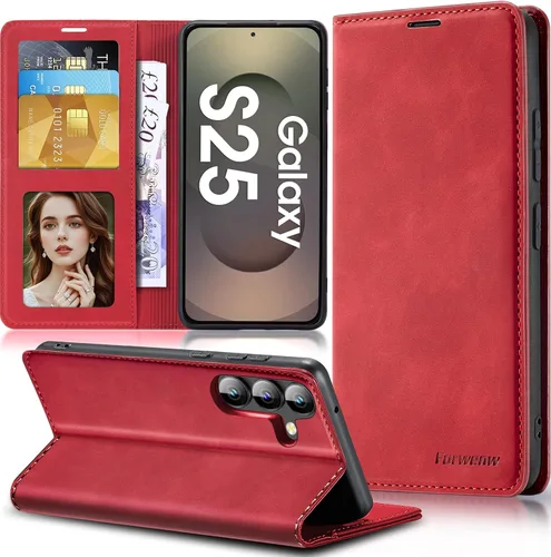Vista 30 de Funda de piel con tapa para Samsung Galaxy Z Flip 3, con protección de bisagra, delgada y magnética tipo cartera [1 tarjetero], funda protectora a