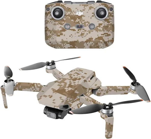 Vista 6 de MightySkins - Compatible con DJI Mini 2 Dron portátil - Artic Camo Funda protectora de vinilo duradera y única Fácil de aplicar, quitar