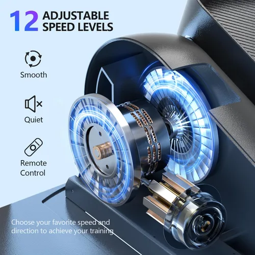 Vista 5 de Under Desk Elliptical Machine for Senior Mini Elliptical Leg Exerciser with Remote Quiet Portable Electric Seated Foot Pedal Exerciser for Home