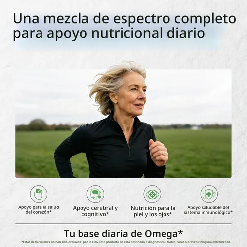 Vista 7 de Omega vegano 3 5 6 7 9 cápsulas blandas 1600 mg a base de plantas DHA EPA