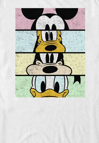 Vista 3 de Disney Camiseta corta para hombre de Disney Characters Crew