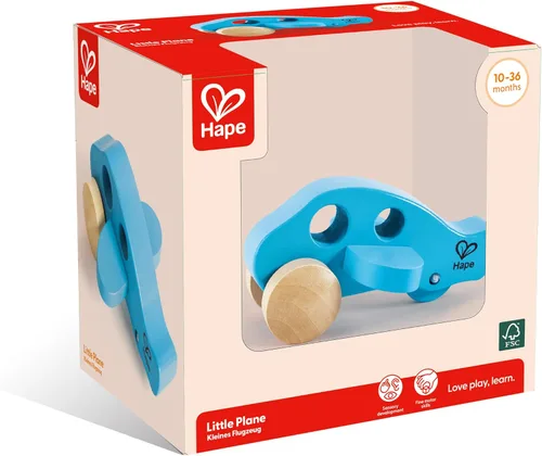 Vista 10 de Hape Mini avión de madera Juguetes educativos de madera para regalo de niños pequeños