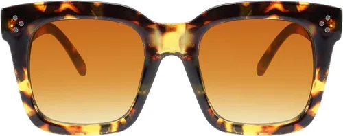 Vista 5 de FEISEDY Gafas de sol vintage de mariposa para mujer, diseño de lujo, cuadrado, degradado, B2486