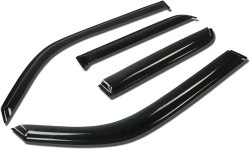 Vista 29 de Auto Dynasty 4 viseras adhesivas para ventana compatibles con Avalon de 4 puertas 2000 2001 2002 2003 2004 2000-2004, deflector protector de lluvia