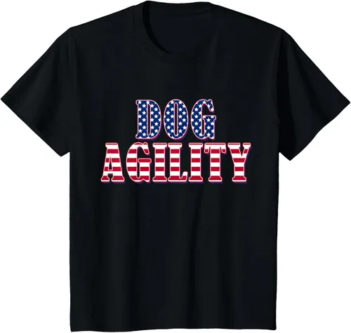 Vista 28 de Dog Agility American Flag - Camiseta de agilidad para perros, Negro