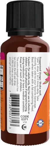 Vista 3 de NOW Foods Suplementos, Vitamina Líquida D-3, Fuerza Extra, Apoyo Estructural*, 1 Onza Líquida