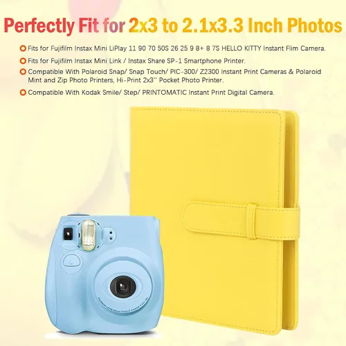 Vista 9 de 2 paquetes de 256 bolsillos álbum de fotos para Fujifilm Instax Mini LiPlay 11 90 70 50S 26 25 9 8+ 8 7S Impresora de cámara instantánea/Mini Link