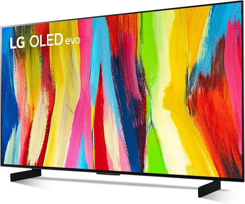 Vista 4 de LG serie C2 televisor inteligente OLED evo de 42 pulgadas OLED42C2PUA, 2022 - TV 4K con AI, Alexa integrado