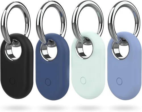 Vista 9 de Smarttag2 Soporte Compatible con Samsung Galaxy SmartTag2, Funda de Silicona Suave Protección Integral Contra Rayones y Caídas, con Llavero Adecuado
