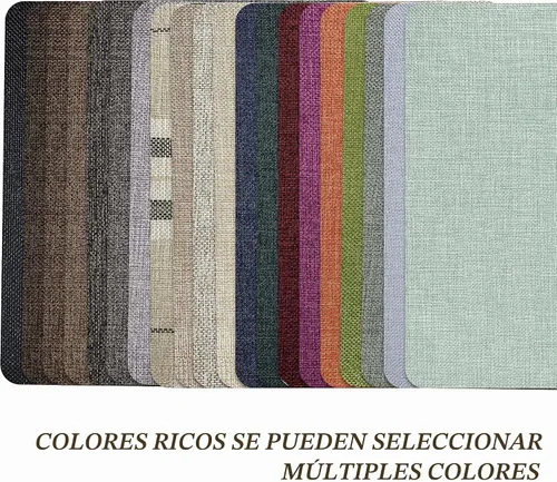 Vista 3 de Parches de reparación de lino grueso, parches de tela de lino autoadhesivos, tamaño extra de 8 x 11 pulgadas, multicolor, se pueden utilizar