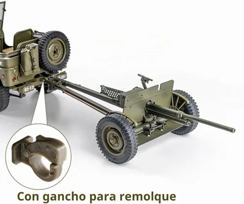 Vista 3 de Fms Rochobby M3 - Pistola antitanque para vehículo 1/12 1941MB con gancho