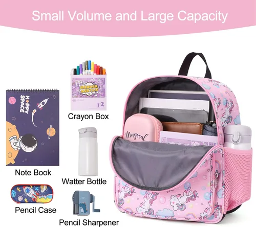 Vista 4 de CLUCI Mochila escolar para niños y niñas, mochila clásica para la escuela