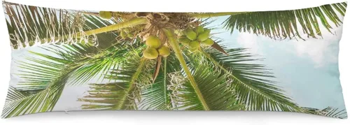 Vista 31 de Protector de almohada de playa con palmeras tropicales de 16 x 14 pulgadas, palmeras de playa, paisaje marino costero, decorativo, rectangular