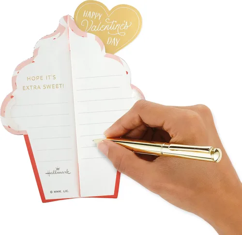 Vista 5 de Hallmark Paper Wonder - Tarjeta desplegable para el día de San Valentín (cupcake de panal de miel)