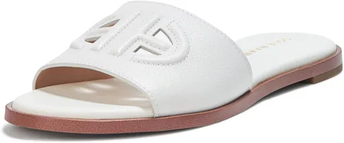 Vista 9 de Cole Haan Sandalias Flynn Logo Slide para mujer Cuero negro