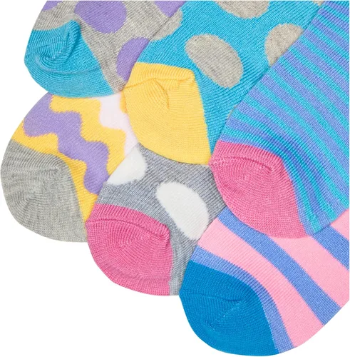 Vista 3 de Jefferies Socks Calcetines de corte bajo con puntosrayas, paquete de 6 pares