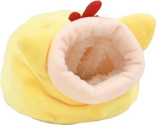 Vista 15 de Cama de conejillo de indias, acogedoras casas de conejos y escondites de conejos, ropa de cama lavable de forro polar para dormir, casa cálida