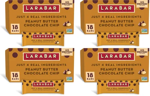 Vista 8 de Larabar - Mantequilla de maní con chispas de chocolate, barras de frutas y nueces sin gluten, 6