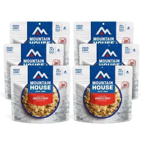 Vista 8 de Mountain House granola con leche y arándanos Comida liofilizada para mochileros y camping Pack de 6