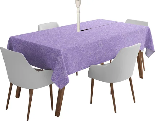 Vista 40 de Mantel cuadrado para interiores y exteriores de 58 x 58 pulgadas, mantel cuadrado impermeable para mesa de patio, manteles de primavera/verano