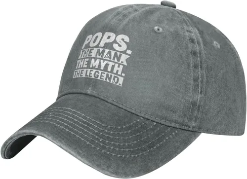 Vista 2 de Funny Hat Pops The Man The Myth The Legend - Gorra de béisbol ajustable para mujer