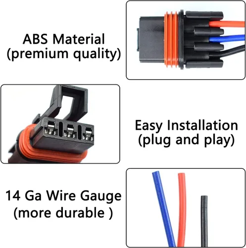 Vista 3 de Conector de enchufe de pulso, conectores de barra de pulso compatibles con Polaris 2018 2019 2020 2021 2022 2023 2024 Ranger XP 1000 RZR RS1 Pro