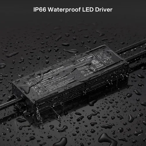 Vista 5 de REYLAX IP66 impermeable 5-en-1 Dimmable LED Driver 24V 120W, ETL