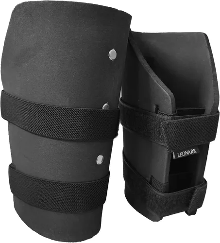 Vista 7 de LEONARK Black Armoury Hema Esgrima EVA Antebrazo Superposiciones Light Ajustable Unisex Armor Protector de Brazo
