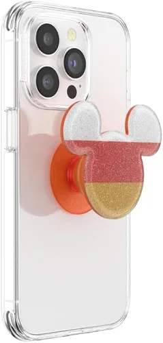 Vista 2 de Agarre para teléfono PopSockets con soporte expandible, agarre adhesivo, Disney - Candy Corn Mickey