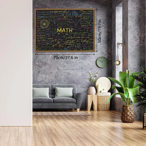 Vista 6 de Rompecabezas de fórmulas matemáticas de 1000 piezas para adultos, rompecabezas imposible difícil, rompecabezas de arte neón, rompecabezas familiar
