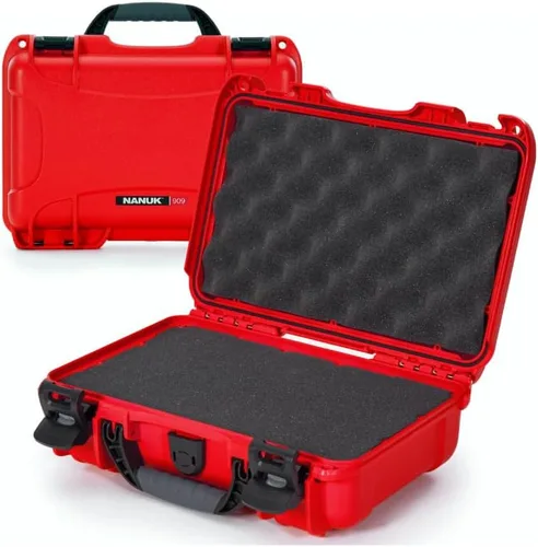 Vista 10 de NANUK 909 - Funda rígida de viaje con espuma en cubos personalizable, funda impermeable para cámara, 12.6 x 9 x 4.4 pulgadas, ligera, con cerradura