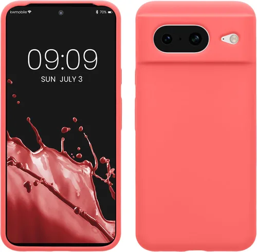 Vista 70 de kwmobile Funda compatible con Google Pixel 7 - Funda de silicona TPU con acabado suave - Piedra antigua