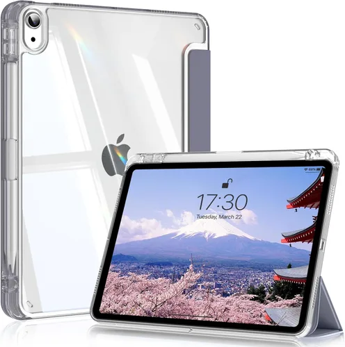 Vista 17 de Compatible con iPad (A16) de 11ª generación de 11 pulgadas 2025, funda para iPad de 10.9 pulgadas 2022, parte trasera transparente y cubierta