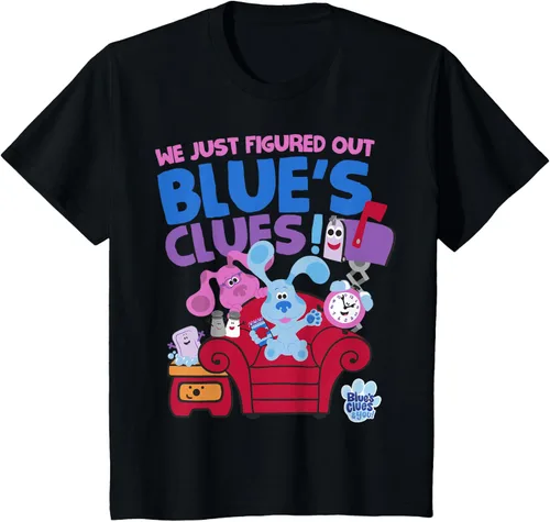 Vista 38 de Blue's Clues & You Group Shot Just Figured Out Blue's Clues Camiseta Negro
