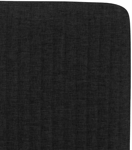 Vista 7 de Modern Dining Chairs 2-Piece Set Black Fabric Upholstered Kitchen Chairs with Metal Frame and Foam Padding for Dining Room Living Room Farmhouse
