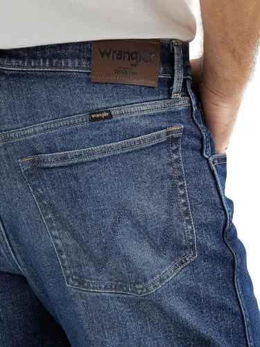 Vista 5 de Wrangler Jeans de ajuste relajado para hombre, Azul