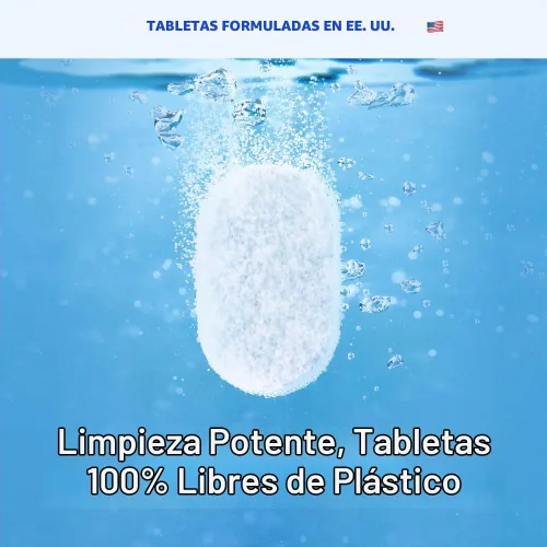 Vista 4 de BLUELAND - Juego de tabletas de detergente para lavavajillas 100% libres de plástico, cáscara de limón