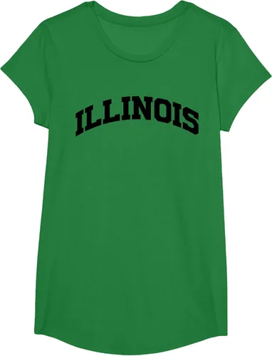 Vista 51 de Illinois Gift - Camiseta de diseño deportivo con texto universitario, gris, S