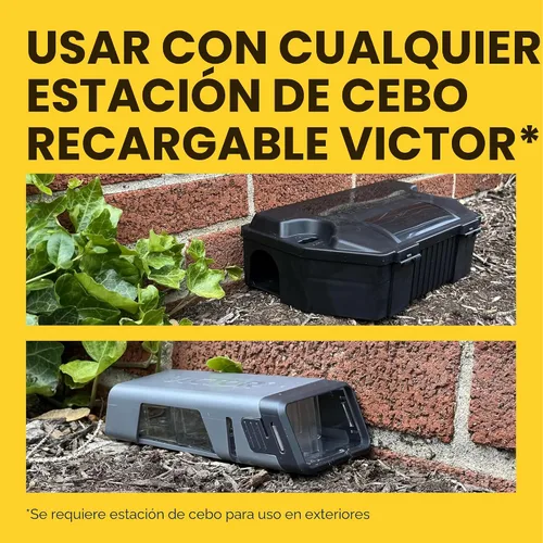 Vista 7 de Victor Veneno para ratas para uso en interiores y exteriores - Mata ratas, ratones, ratones de campo Veneno para ratones para áreas interiores