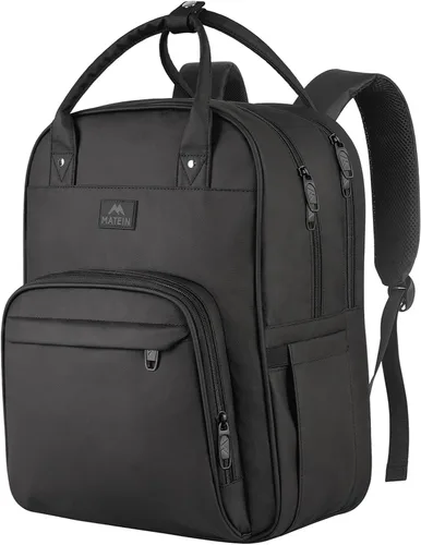 Vista 6 de MATEIN Bolsa de mensajero para hombre, bolsa cruzada de 15.6 pulgadas, mochila de trabajo, mochilas de viaje médicas acolchadas impermeables