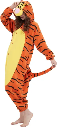 Vista 6 de ECOCNACH Animal Onesie Adult Unisex One-Piece Pajamas Cosplay Costume For Men Women
