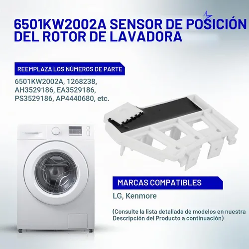Vista 4 de 6501KW2002A Asamblea del sensor de posición del rotor de la lavadora