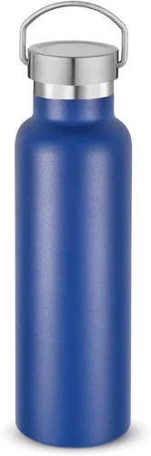 Vista 42 de Neihepal Botellas de agua de acero inoxidable negras, botella de viaje de doble pared con aislamiento al vacío de 20 onzas con tapa a prueba