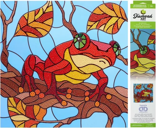 Vista 18 de Diamond Art by Leisure Arts Kit DMA 12x12 IntermediateBlue Bird