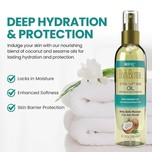 Vista 2 de Biocare Aceite Corporal Extrasuave con Aceite de Coco - 6 oz