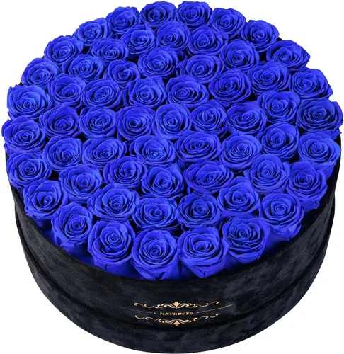 Vista 7 de 27 rosas preservadas en una caja de flores para entrega, regalos